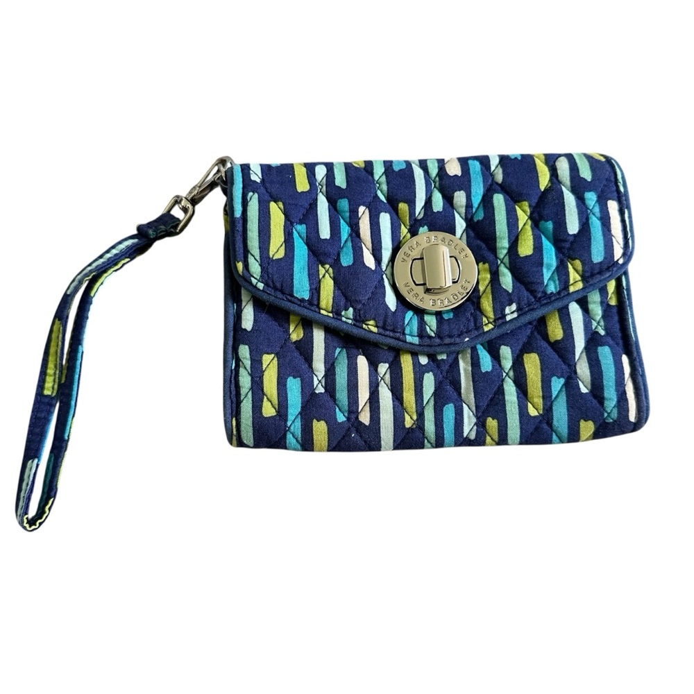 Vera Bradley Wallet Clutch Wristlet Katalina Showers Blues 💙🩵💚